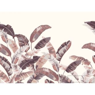   Rasch Florentine III 2024 485936 piros Grafikus levél mintás panel