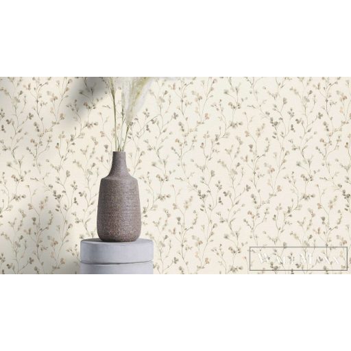 RASCH Country-Charme 486131 bézs virág mintás natúra tapéta