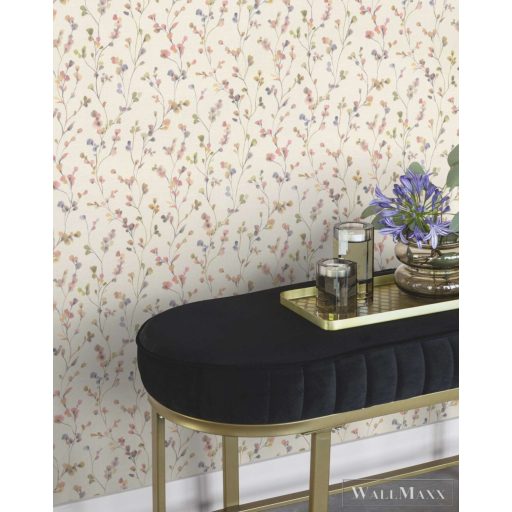 RASCH Country-Charme 486155 rózsaszín virág mintás natúra tapéta