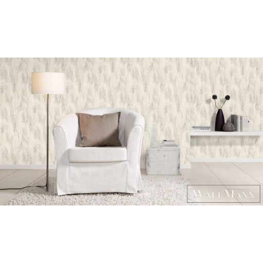 RASCH Country-Charme 486254 szürke levél mintás absztrakt tapéta