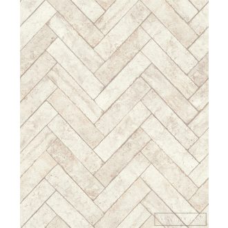   RASCH Factory V 499117 krémfehér halszálka mintás Ipari tapéta