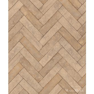   RASCH Factory V 499131 barna halszálka mintás Ipari tapéta