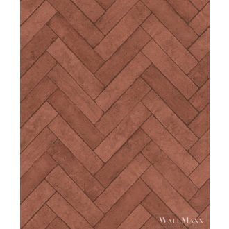   RASCH Factory V 499148 piros halszálka mintás Ipari tapéta