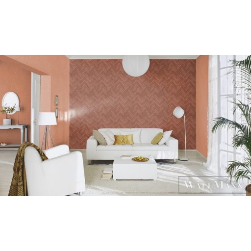 RASCH Factory V 499148 piros halszálka mintás Ipari tapéta