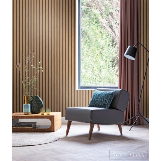 RASCH Factory V 499322 barna kerítés mintás Ipari tapéta