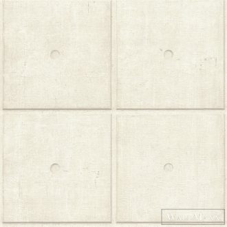   RASCH Factory V 499414 krémfehér betontömb mintás Ipari tapéta