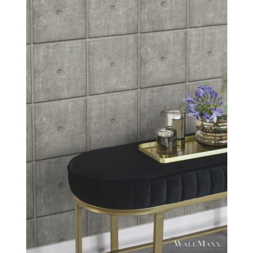 RASCH Factory V 499438 szürke betontömb mintás Ipari tapéta