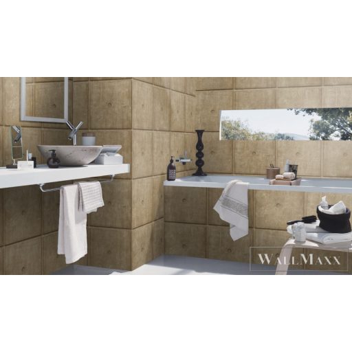 RASCH Factory V 499445 arany betontömb mintás Ipari tapéta