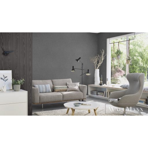 RASCH Factory V 499544 grafit intarzia mintás Ipari tapéta