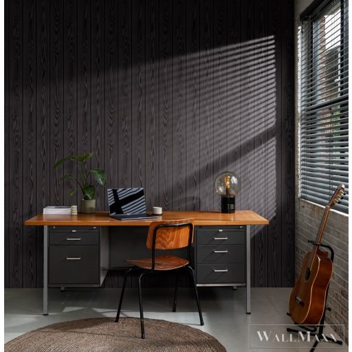 RASCH Factory V 499544 grafit intarzia mintás Ipari tapéta