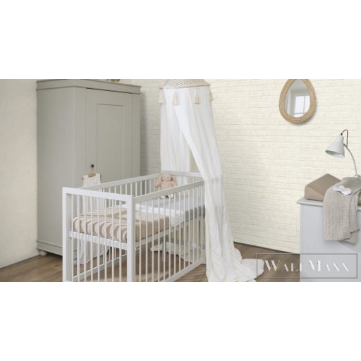 RASCH Factory V 499612 krémfehér betontömb mintás Ipari tapéta