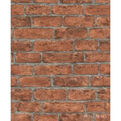   Rasch Bricks & Wood II 504811 Térhatású vörös tégla mintás tapéta