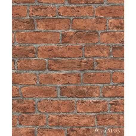 Rasch Bricks & Wood II 504811 Térhatású vörös tégla mintás tapéta