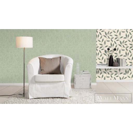 Rasch TIMEOUT Tapetenwechsel 2024 507843 zöld Klasszikus struktúrált mintás tapéta