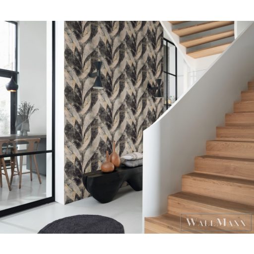 RASCH Concrete 520071 grafit Tér-hatású 3D-mintás Modern vlies tapéta