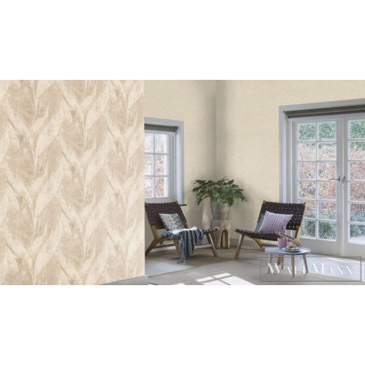 RASCH Concrete 520248 bézs, arany Struktúrált Elegáns vlies tapéta