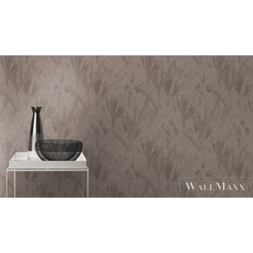 RASCH Concrete 520750 barna levél mintás Modern tapéta
