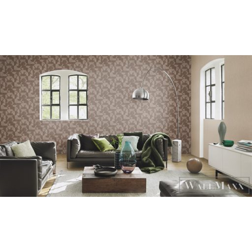 RASCH Concrete 521368 barna kör mintás Grafikai tapéta