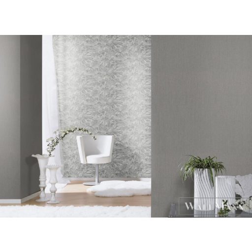 Rasch szürke virágmintás tapéta 529241