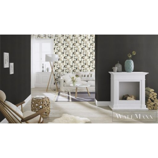 Rasch Salsa 2023 531398 fekete modern struktúrált tapéta