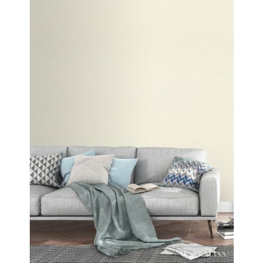 Rasch Tropical House 531411 krémszínű Textil mintás Modern vlies tapéta