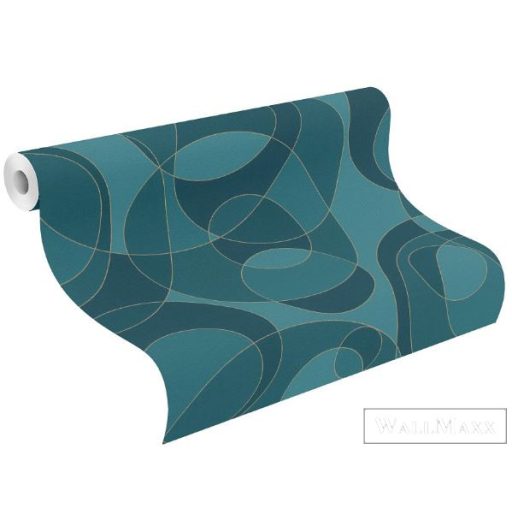 RASCH SANSA 2021 533026 TAPÉTA kék KÖRÖK