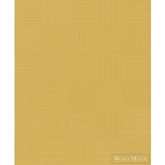 533491 aranysárga kockás 3d hatású tapéta