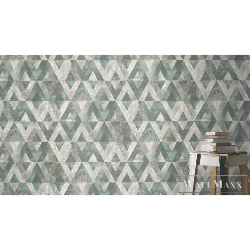 535501 geometriai gyémántminta zöld,szürke,olíva