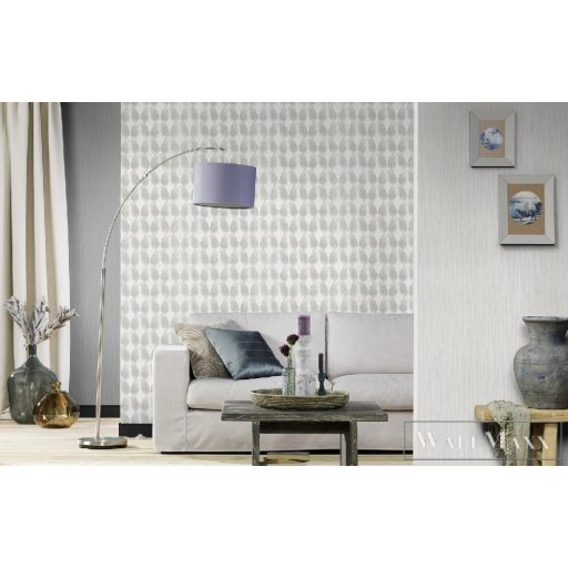 535839 Rasch tapéta, fehér és ezüst színárnyalatai