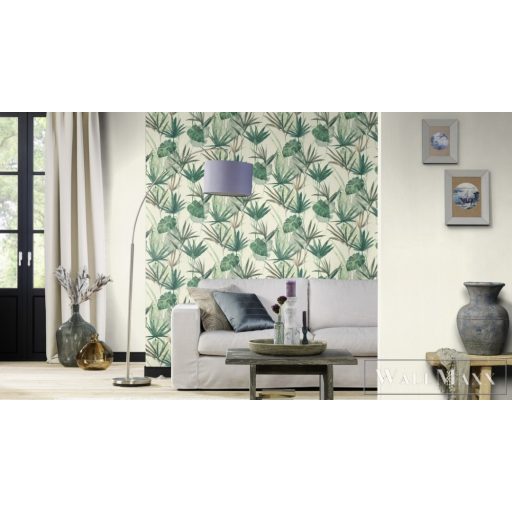 RASCH BARBARA Home Collection II 536409 zöld levél mintás Grafikus tapéta