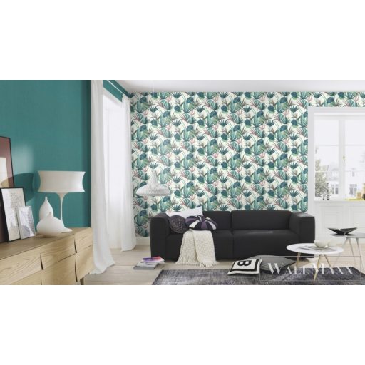 RASCH BARBARA Home Collection II 536423 kék levél mintás Grafikus tapéta