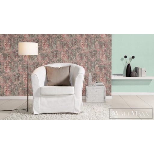 RASCH BARBARA Home Collection II 536522 zöld szőnyeg mintás Vintage tapéta