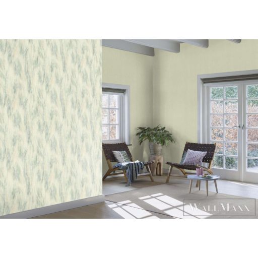 RASCH Country-Charme 536829 zöld szövet mintás modern tapéta