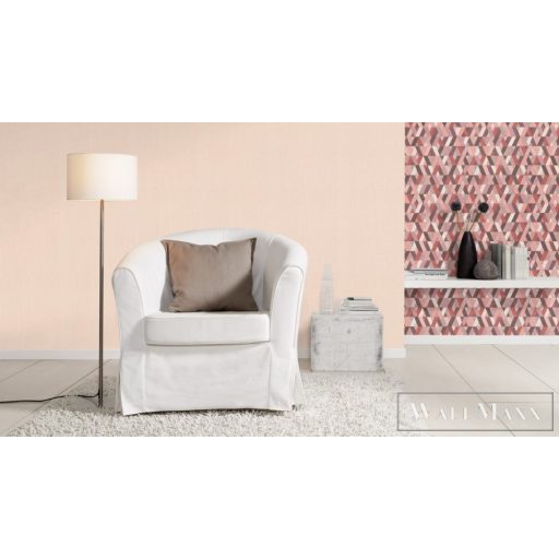 RASCH BARBARA Home Collection II 537147 rózsaszín textil mintás Uni tapéta