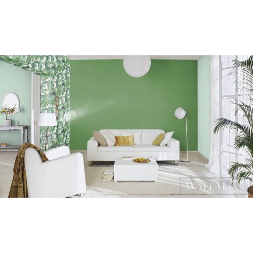 RASCH BARBARA Home Collection II 537178 zöld textil mintás Uni tapéta