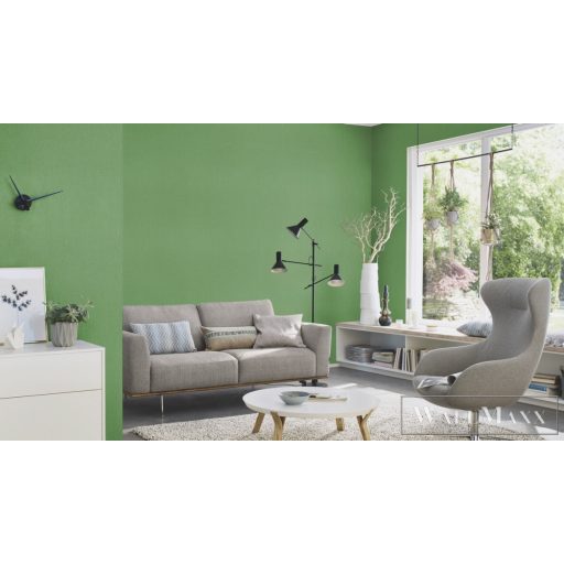 RASCH BARBARA Home Collection II 537178 zöld textil mintás Uni tapéta