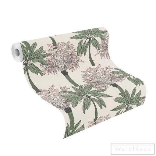 Rasch Club Botanique 537819 zöld Skandináv pálma mintás tapéta