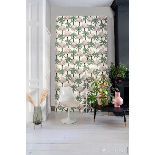Rasch Club Botanique 537819 zöld Skandináv pálma mintás tapéta