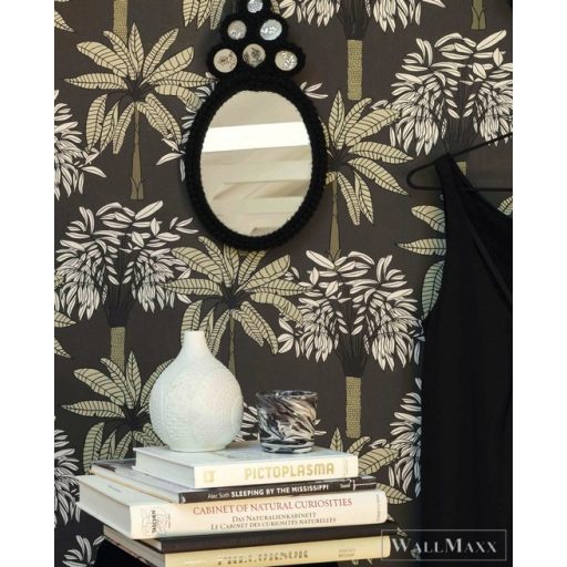 Rasch Club Botanique 537840 barna Skandináv pálma mintás tapéta