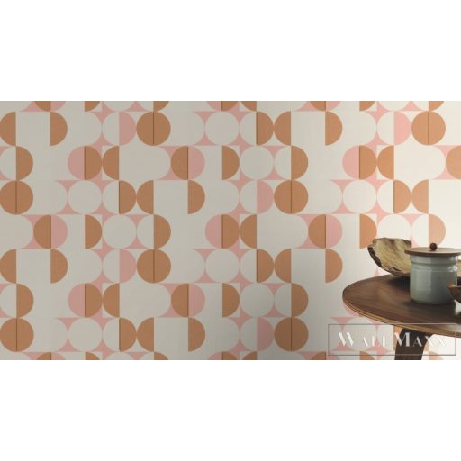 Rasch Club Botanique 538007 rózsaszín Skandináv pöttyös mintás tapéta