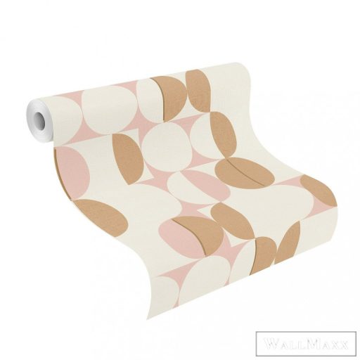 Rasch Club Botanique 538007 rózsaszín Skandináv pöttyös mintás tapéta