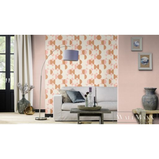 Rasch Club Botanique 538007 rózsaszín Skandináv pöttyös mintás tapéta