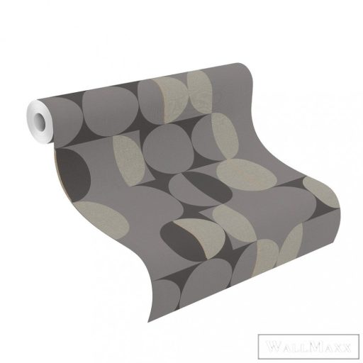 Rasch Club Botanique 538052 arany Skandináv pöttyös mintás tapéta