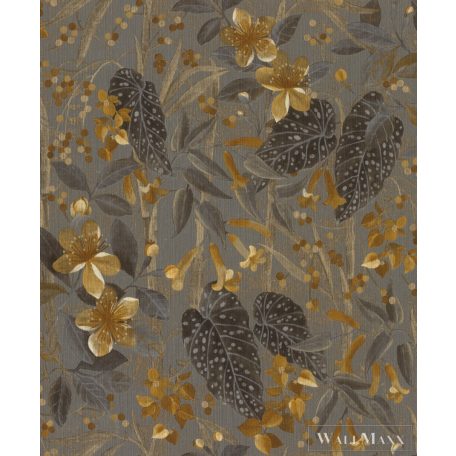 RASCH CurioSity 538229 arany virág mintás Grafikus tapéta