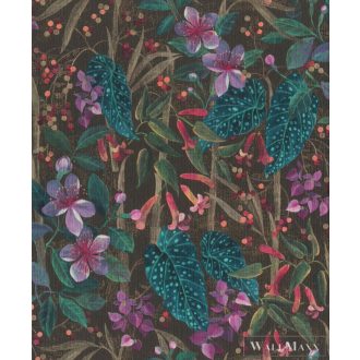 RASCH CurioSity 538236 kék virág mintás Grafikus tapéta