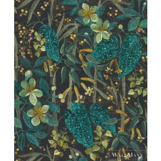 RASCH CurioSity 538243 kék virág mintás Grafikus tapéta