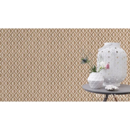 Rasch Club Botanique 538649 arany Skandináv pöttyös mintás tapéta