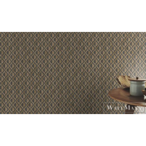 Rasch Club Botanique 538670 arany Skandináv pöttyös mintás tapéta