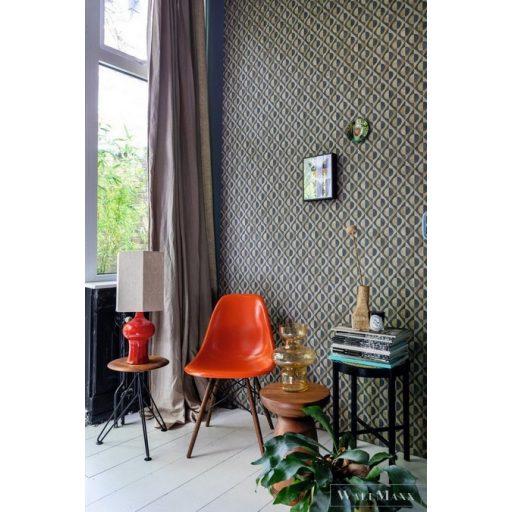 Rasch Club Botanique 538670 arany Skandináv pöttyös mintás tapéta