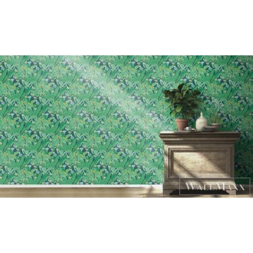 Rasch Club Botanique 538922 zöld Skandináv levél mintás tapéta